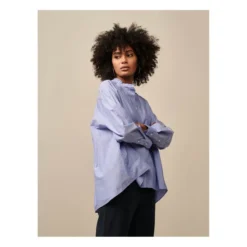 Bellerose Blouse Gorky Stripe - Women's Collection | Blue 10 Bellerose Blouse Gorky Stripe - Women's Collection | Blue -Trend Luxer Sales Store blouse gorky stripe women s collection 1 2