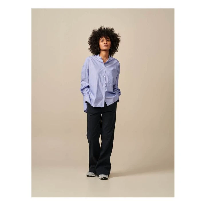 Bellerose Blouse Gorky Stripe - Women's Collection | Blue 4 Bellerose Blouse Gorky Stripe - Women's Collection | Blue - Image 4