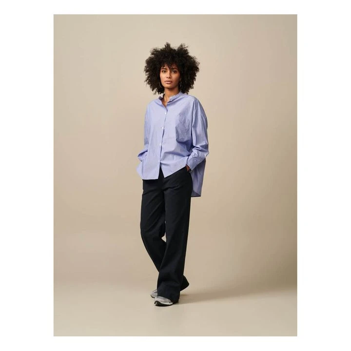 Bellerose Blouse Gorky Stripe - Women's Collection | Blue 5 Bellerose Blouse Gorky Stripe - Women's Collection | Blue - Image 5