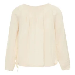 Naia Long Sleeve Blouse - Women's Collection Off White | Natural S000 -Trend Luxer Sales Store naia long sleeve blouse women s collection off white 8