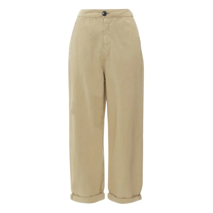Bellerose Pasop Cotton And Linen Trousers - Women's Collection | Beige 1 Bellerose Pasop Cotton And Linen Trousers - Women's Collection | Beige