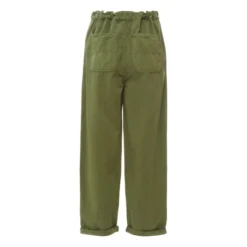 Bellerose Pasop Cotton And Linen Trousers - Women's Collection | Khaki -Trend Luxer Sales Store pasop cotton and linen trousers women s collection 1 5