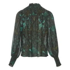 ULLA JOHNSON Ida Blouse | Forest Green -Trend Luxer Sales Store unnamed file 1000