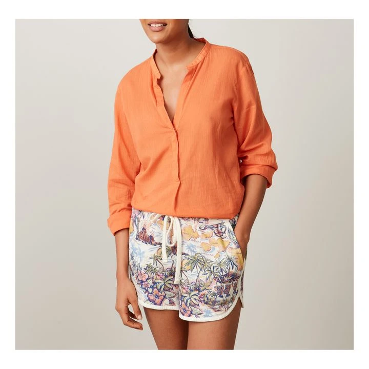 Hartford Carta Blouse | Orange 4 Hartford Carta Blouse | Orange - Image 4
