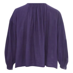Erica Bubble Crepe Blouse | Purple -Trend Luxer Sales Store unnamed file 1048