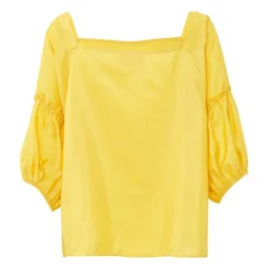 Marisol Silk Blouse | Yellow -Trend Luxer Sales Store unnamed file 1060
