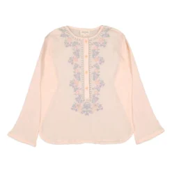 Tata Crépon Blouse | Powder Pink