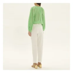 FORTE_FORTE Cotton And Linen Cigarette Pants | White -Trend Luxer Sales Store unnamed file 107