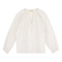Albi Embroidered Blouse | White