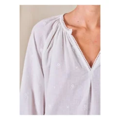 Albi Embroidered Blouse | White -Trend Luxer Sales Store unnamed file 1089
