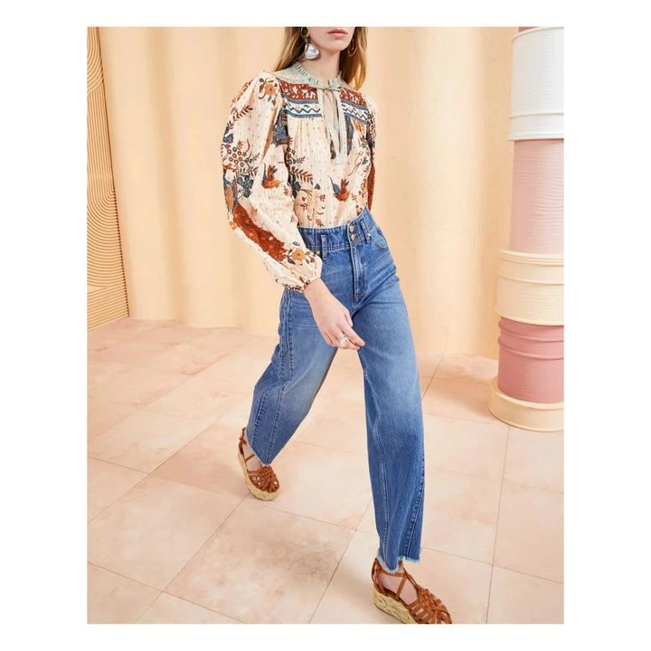 ULLA JOHNSON Rana Blouse | Rust 2 ULLA JOHNSON Rana Blouse | Rust - Image 2