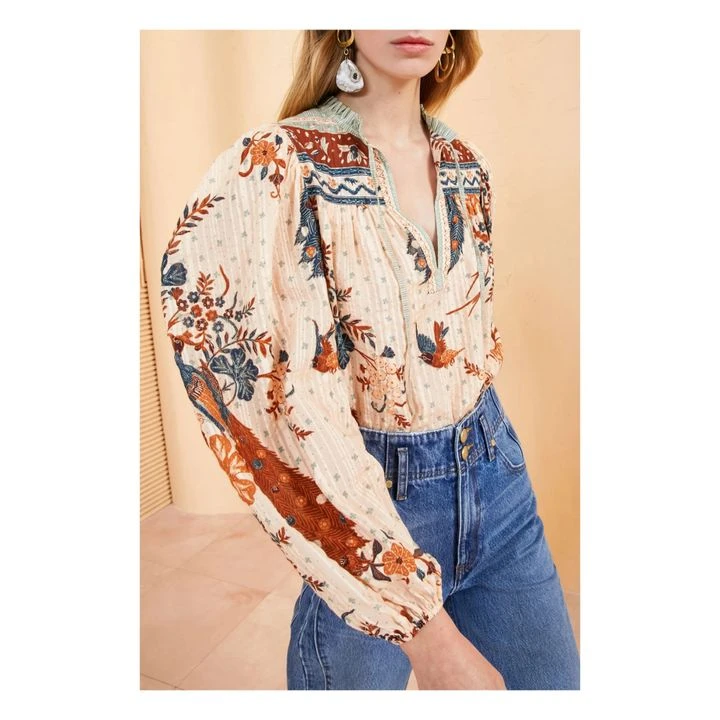 ULLA JOHNSON Rana Blouse | Rust 3 ULLA JOHNSON Rana Blouse | Rust - Image 3