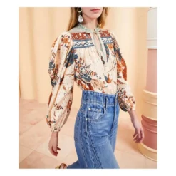 ULLA JOHNSON Rana Blouse | Rust 10 ULLA JOHNSON Rana Blouse | Rust -Trend Luxer Sales Store unnamed file 1101