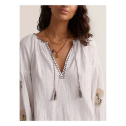 Amaryllis Smocked Blouse | White -Trend Luxer Sales Store unnamed file 1140