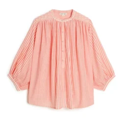 Louise Misha Jeannali Striped Blouse | Pink