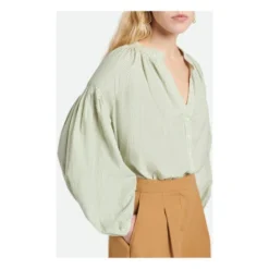 Vanessa Bruno Striped Nipoa Blouse | Green Water -Trend Luxer Sales Store unnamed file 1186