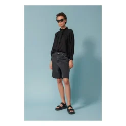 Evora Bubble Crepe Blouse | Black -Trend Luxer Sales Store unnamed file 1201