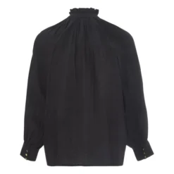 Evora Bubble Crepe Blouse | Black -Trend Luxer Sales Store unnamed file 1204