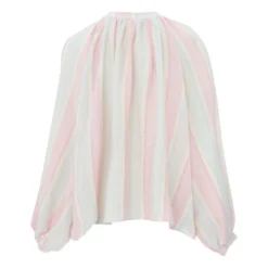 Alma Marshmallow Striped Blouse | Pink -Trend Luxer Sales Store unnamed file 1217