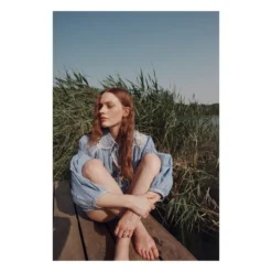 Louise Misha Striped Linen Blouse Gil | Blue -Trend Luxer Sales Store unnamed file 1221