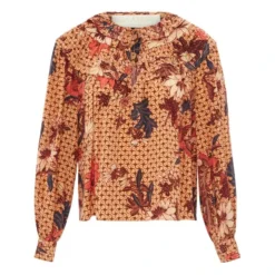 ULLA JOHNSON Aria Silk Blouse | Provence Pink