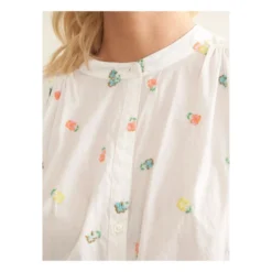 Bellerose Ink Embroidered Blouse - Women's Collection | Ecru -Trend Luxer Sales Store unnamed file 1233