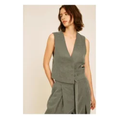 Teia Vest | Khaki -Trend Luxer Sales Store unnamed file 1259