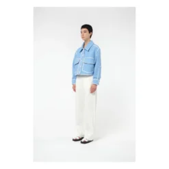 Textured Terry Jacket | Light Blue -Trend Luxer Sales Store unnamed file 1263