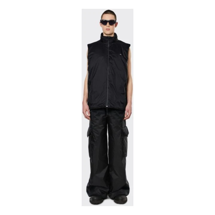Rains Quilted Waterproof Vest | Black 2 Rains Quilted Waterproof Vest | Black - Image 2