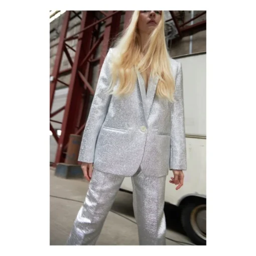 Stella Nova Ivi Metallic Jacket | Silver -Trend Luxer Sales Store unnamed file 1297