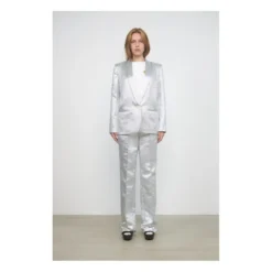 Stella Nova Ivi Metallic Jacket | Silver -Trend Luxer Sales Store unnamed file 1300