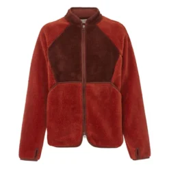 Puzzle Fleece Jacket | Red
