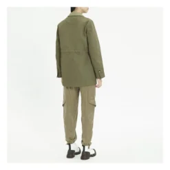 Ganni Veste Heavy Twill Matières Recyclées | Khaki -Trend Luxer Sales Store unnamed file 1340