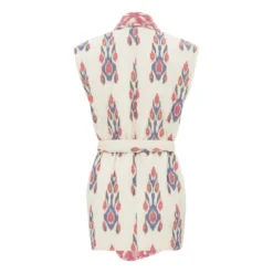 Ikat Reversible Sleeveless Kimono Jacket | Cream 10 Ikat Reversible Sleeveless Kimono Jacket | Cream -Trend Luxer Sales Store unnamed file 1343