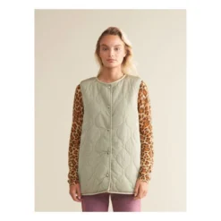 Bellerose Homman Sleeveless Jacket - Women's Collection | Green Clay -Trend Luxer Sales Store unnamed file 1359