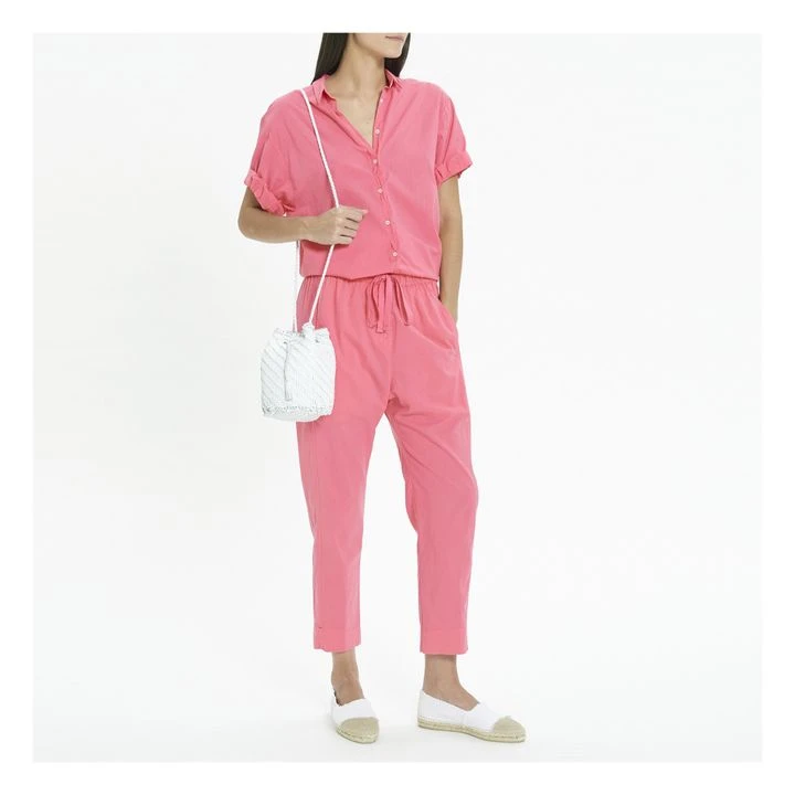 Draper Cotton Poplin Trousers | Fuchsia 2 Draper Cotton Poplin Trousers | Fuchsia - Image 2