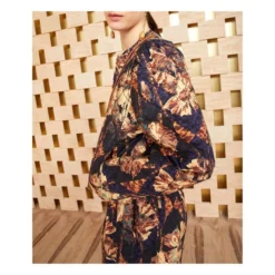 ULLA JOHNSON Clarisse Quilted Jacket | Navy Blue -Trend Luxer Sales Store unnamed file 1492