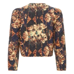 ULLA JOHNSON Clarisse Quilted Jacket | Navy Blue -Trend Luxer Sales Store unnamed file 1493