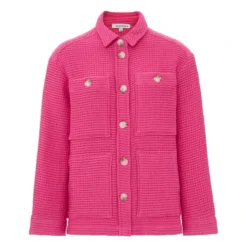 Bonnie Honeycomb Jacket | Fuchsia