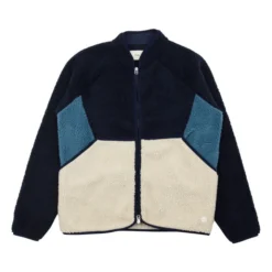 Zip-Up Fleece Jacket | Navy Blue