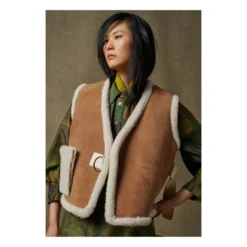 Soeur Ours Shearling Jacket | Honey -Trend Luxer Sales Store unnamed file 1593