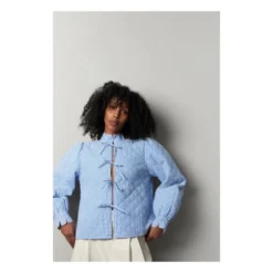 Stella Nova Mabel Gry Quilted Jacket | Blue -Trend Luxer Sales Store unnamed file 1619