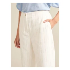 Bellerose Dorris Striped Pants - Women’s Collection | Ecru -Trend Luxer Sales Store unnamed file 162