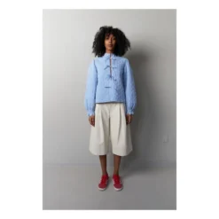 Stella Nova Mabel Gry Quilted Jacket | Blue -Trend Luxer Sales Store unnamed file 1620