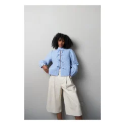 Stella Nova Mabel Gry Quilted Jacket | Blue -Trend Luxer Sales Store unnamed file 1621