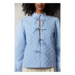 Stella Nova Mabel Gry Quilted Jacket | Blue -Trend Luxer Sales Store unnamed file 1622