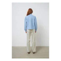 Stella Nova Mabel Gry Quilted Jacket | Blue -Trend Luxer Sales Store unnamed file 1624