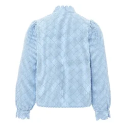 Stella Nova Mabel Gry Quilted Jacket | Blue -Trend Luxer Sales Store unnamed file 1625