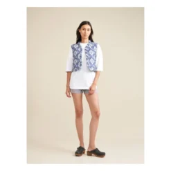 Bellerose Ingrid Quilted Sleeveless Jacket - Women's Collection | Blue
