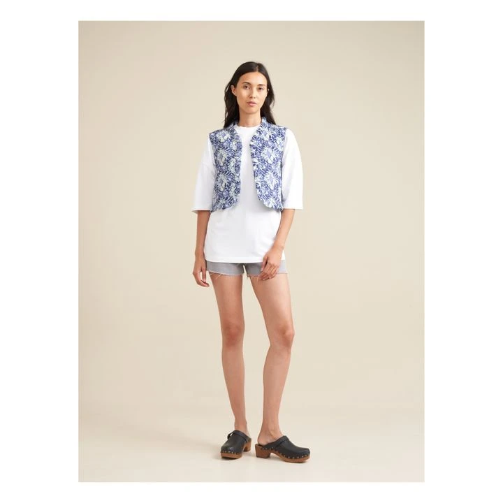 Bellerose Ingrid Quilted Sleeveless Jacket - Women's Collection | Blue 1 Bellerose Ingrid Quilted Sleeveless Jacket - Women's Collection | Blue